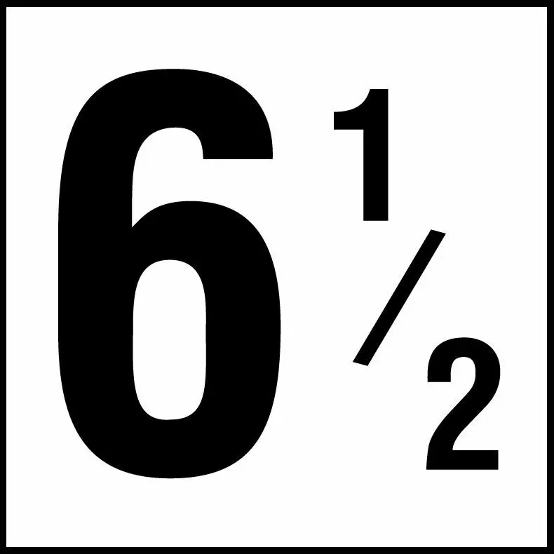 Inlays G611065 Number Series Glass Overlay Info Tile, 6-1/2