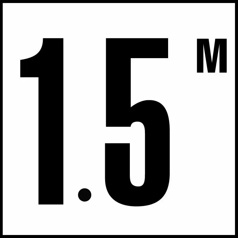 Inlays G612715 Metric Series Glass Overlay Info Tile, 1.5 M