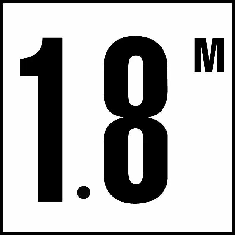 Inlays G612718 Metric Series Glass Overlay Info Tile, 1.8 M