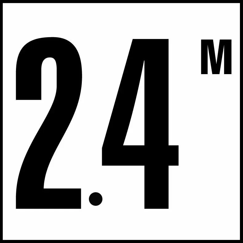 Inlays G612724 Metric Series Glass Overlay Info Tile, 2.4 M
