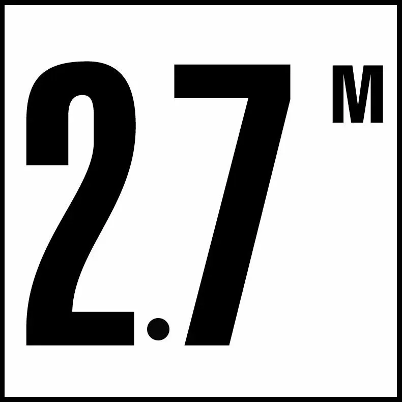 Inlays G612727 Metric Series Glass Overlay Info Tile, 2.7 M