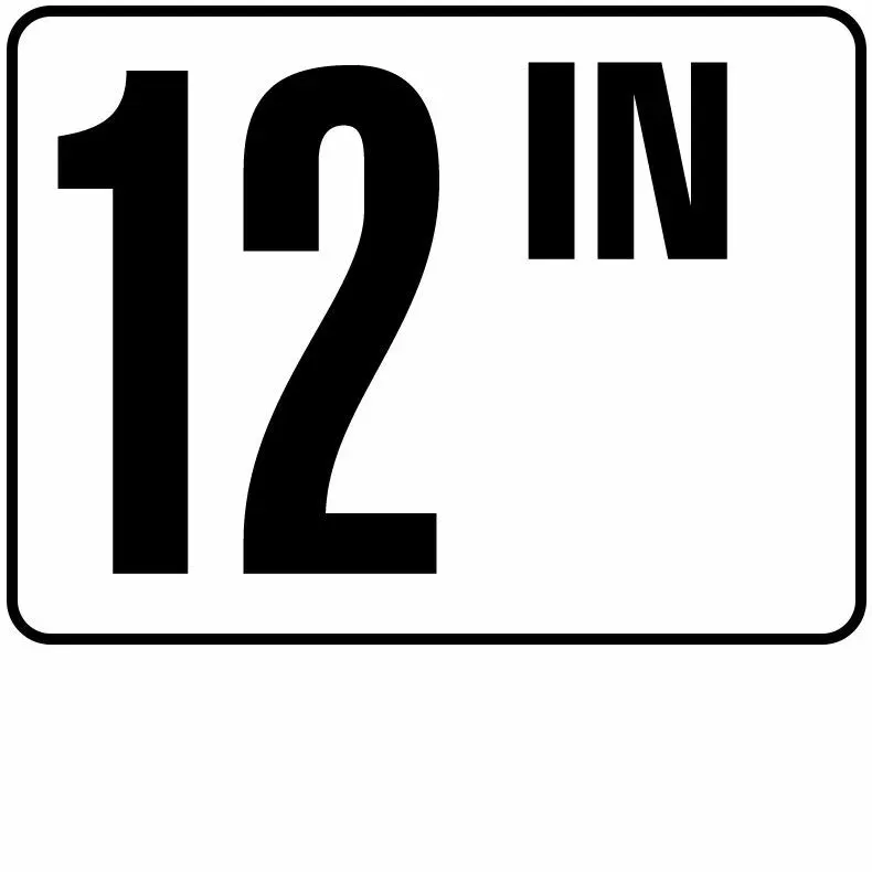 Inlays Inch Series Plastic Stick-on Info Tile, 12 IN
