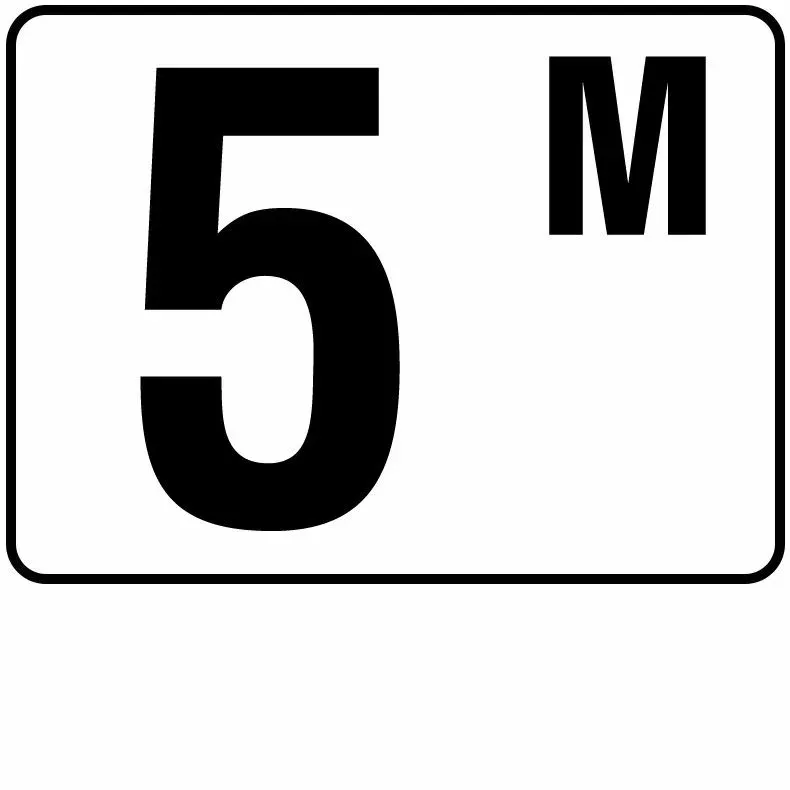 Inlays P413050 Metric Series Plastic Stick-on Info Tile, 5 M