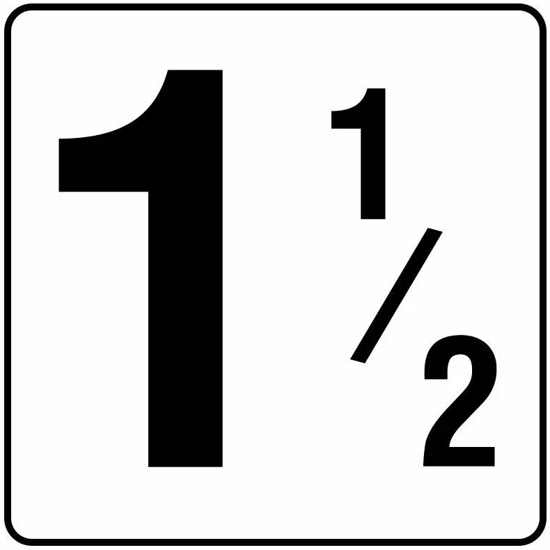 Inlays V621015 Number Series Stick-on Vinyl Info Tile, 1-1/2