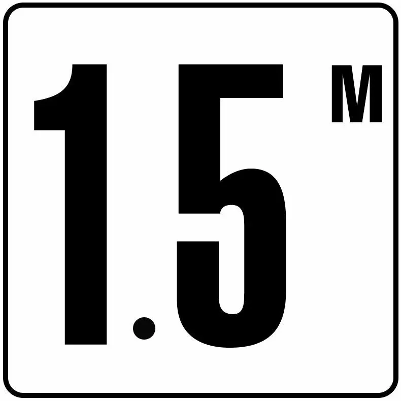 Inlays V622715 Metric Series Stick-on Vinyl Info Tile, 1.5 M