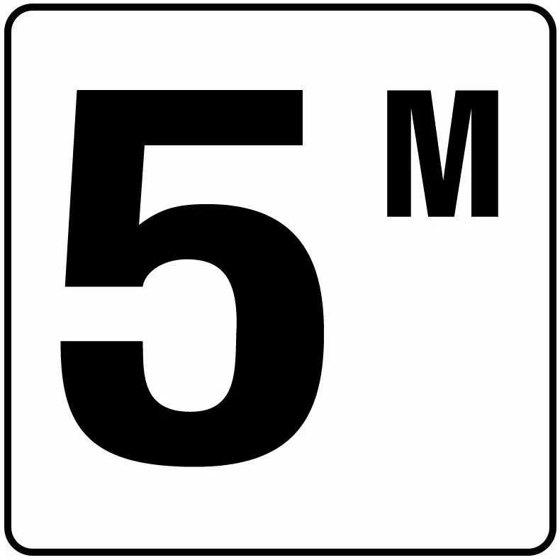 Inlays V623050 Metric Series Stick-on Vinyl Info Tile, 5 M