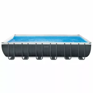 Intex Rectangle Ultra XTR Frame Pool Set with Sand Filter Pump, 24×12 ft x 52 in
