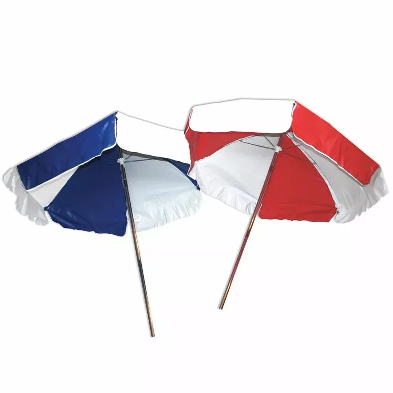 Kemp USA Lifeguard Umbrella, Red/White