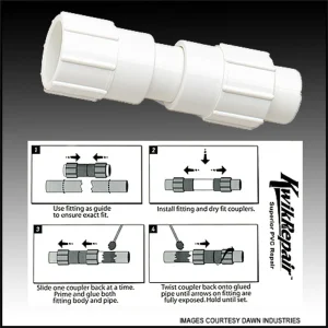 KWIKREPAIR 4″ X 4″ COUPLING COUPLER
