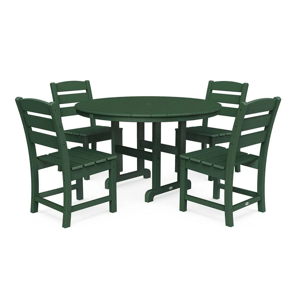 Lakeside 5 Piece Round Farmhouse Dining Set