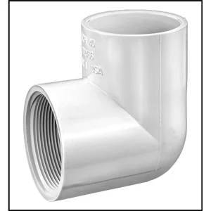 Lasco 2″ X 2″ 90 Degree Elbow PVC Slip X FPT (#407-020)