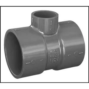 Lasco 4″ X 4″ X 2″ Tee SCH 80 Slip X Slip X Slip (#801-420)