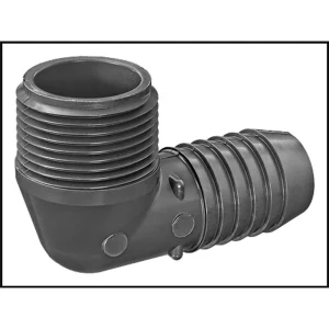Lasco PVC #1413-010 – Elbow Comb Insert x Male Pipe Thread 1″ 90 Degrees