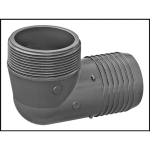 Lasco PVC #1413-020 – Elbow Comb Insert x Male Pipe Thread 2″ 90 Degrees