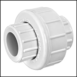 Lasco Union 1/2″ X 1/2″ PVC Fitting SCH 40 Slip X Slip (#457-005)