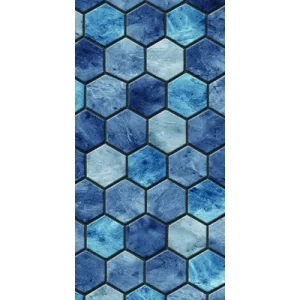 Latham 24′ Round Travertine Hex 52″ Unibead 20GA Liner