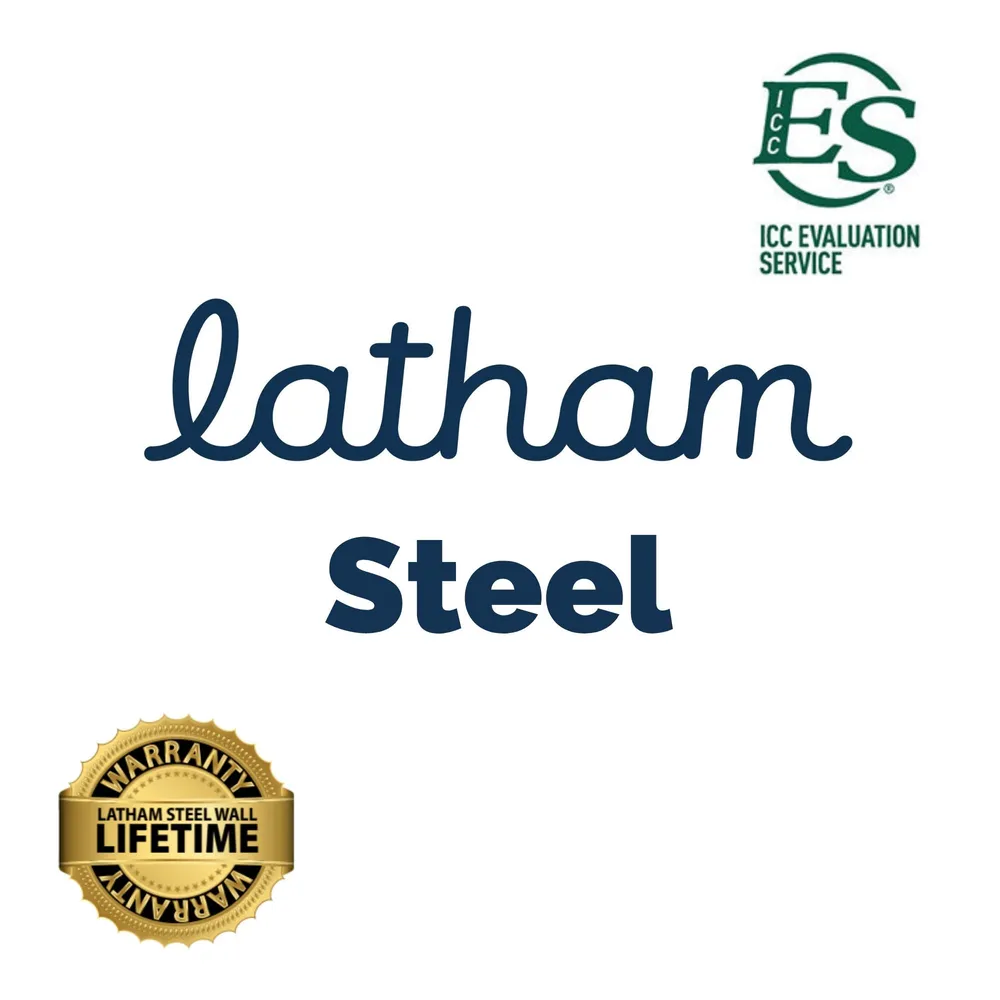 Latham 42″ High x 1′ Long – Straight, 14GA, ICC-ES Steel Panel