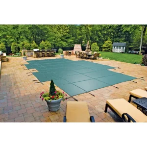 Loop-Loc 20×40 Green Rect w/ 4×6 Center End Step Super Dense Mesh Safety Cover