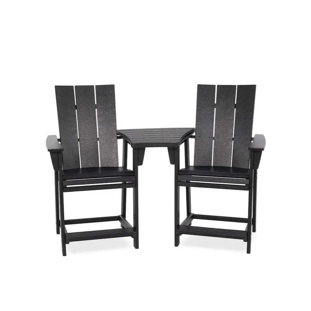 Modern Curveback 3 Piece Balcony Height Set