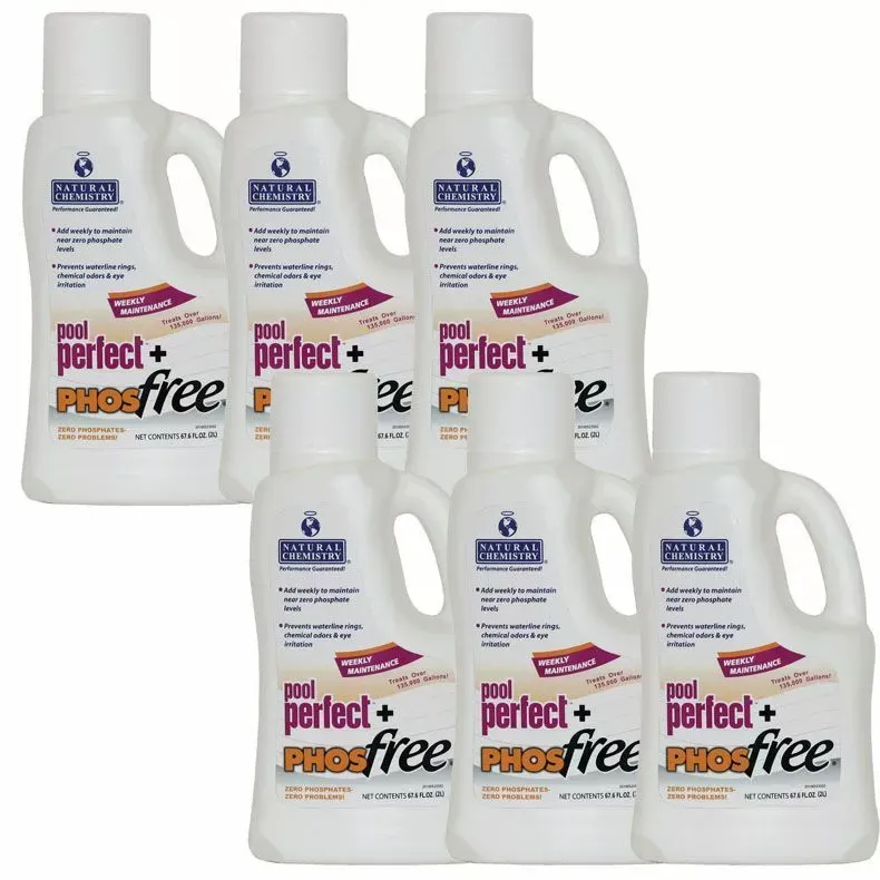 Natural Chemistry Pool Perfect + PHOSfree, (6) 2 Liter