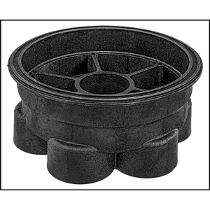 Paramount Black 2″ 6 Port Valve Base For In-floor Cleaners (#005302403203)