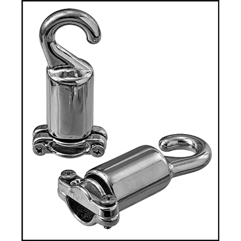 Perma-Cast Company 3/4″ Chrome Cleat Type Rope Hook (Bag Of 2) (#PH-53)