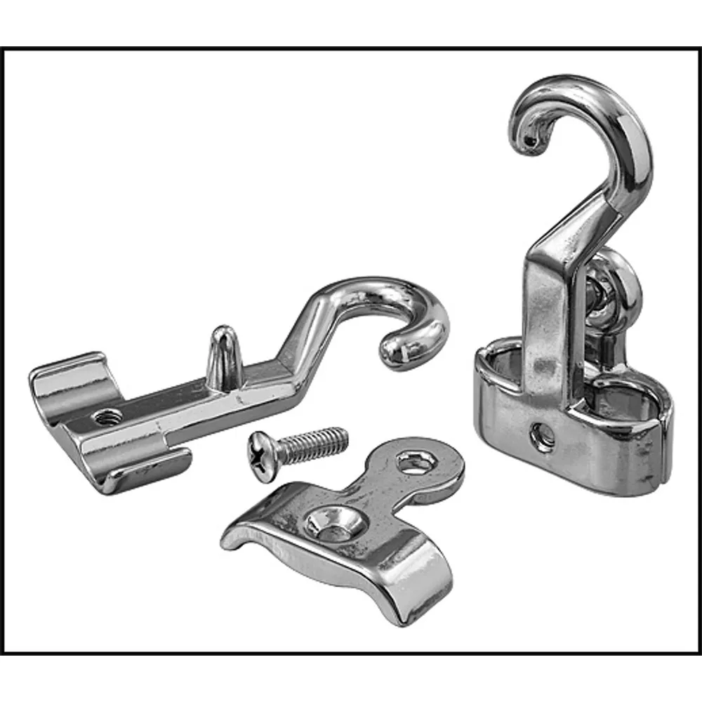 Perma-Cast Company 3/4″ Large Chrome Rope Hook (Bag Of 2) (#PH-51H)