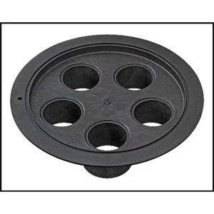 Polaris Black 5 Port Water Valve Bottom Plate (#1-9-215)