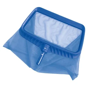 Pool Style Deluxe Reinforced Poly Blue Leaf Rake Net