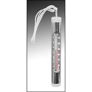 POOLMASTER THERMOMETER DLX CHROME/BRASS #25288