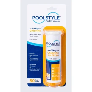 Poolstyle 4 In 1 Chlorine Test Strip Yellow