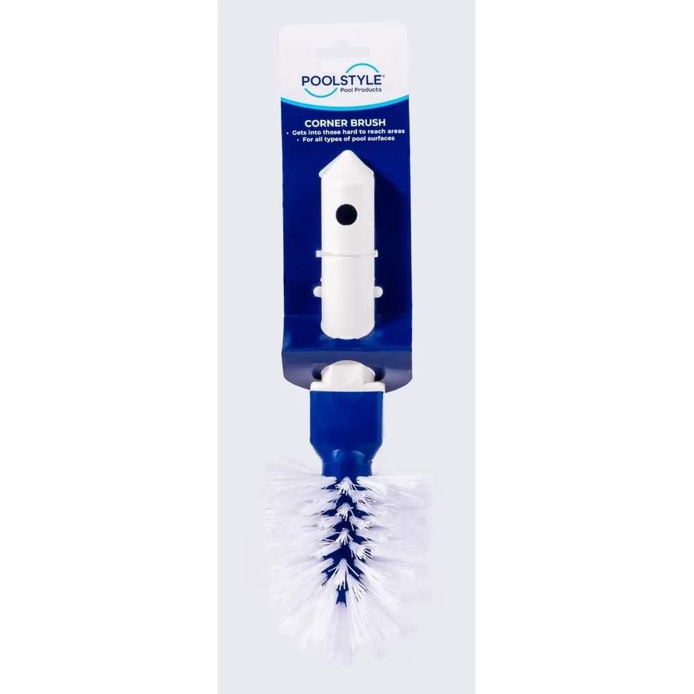 Poolstyle Corner Brush with Poly Bristles