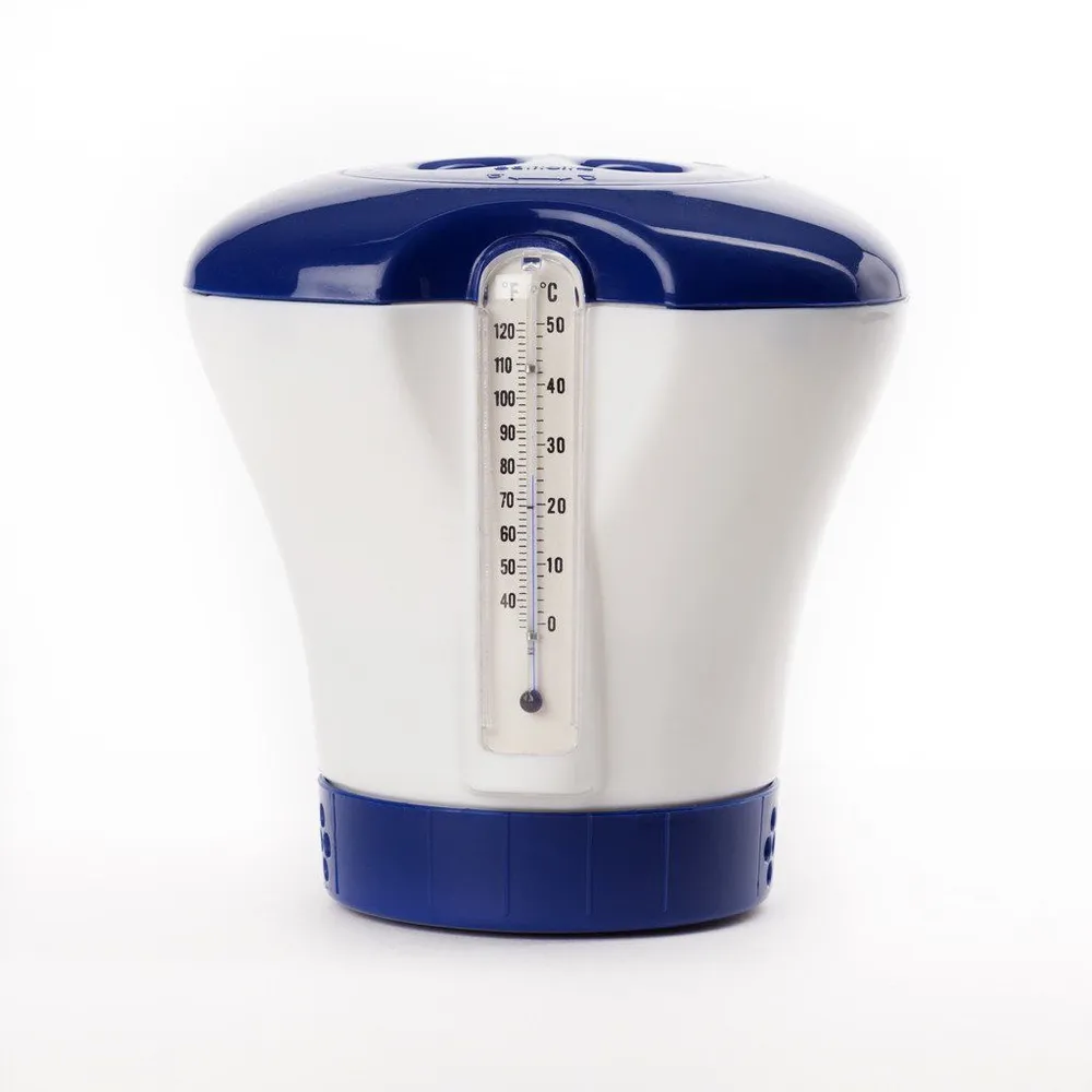 Poolstyle Floating Chlorine Dispenser with Thermometer