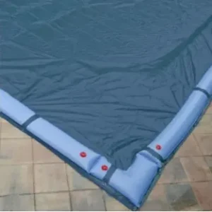 PoolTux Winter Cover for 14′ x 28′ Rectangle Pool 10 Yr. Blue
