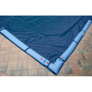 PoolTux Winter Cover for 20′ x 45′ Rectangle Pool 10 Yr. Blue/Black