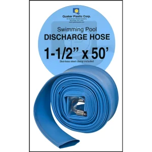 Quacker Plastic Corp. Discharge Hose (#QT-132) 1-1/2″ X 50 ft