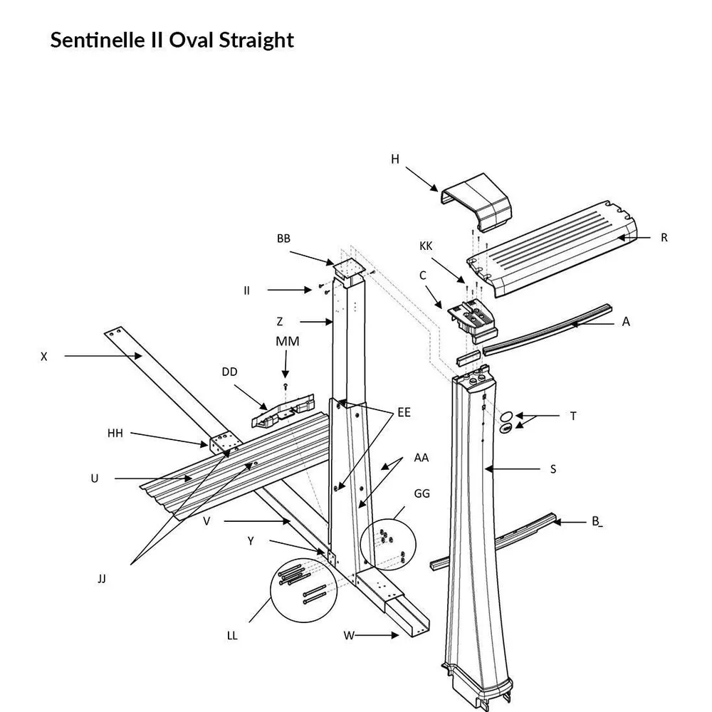Quantum/Sentinelle II 54″ (Straight Section)