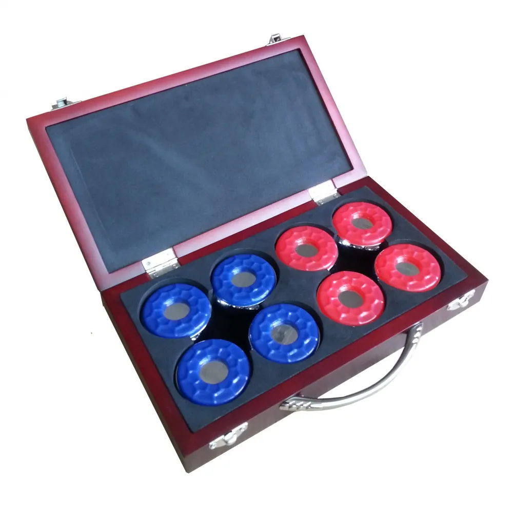 Shuffleboard Pucks W/ Case – Set Of 8