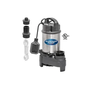 Superior 92588 Stainless Steel Submersible Pump 1/2HP