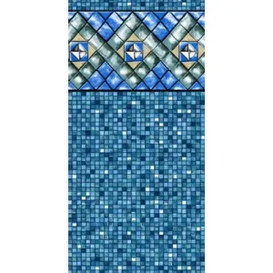 Swimline 21′ Round Bermuda Tile Unibead Liner 25GA 54″