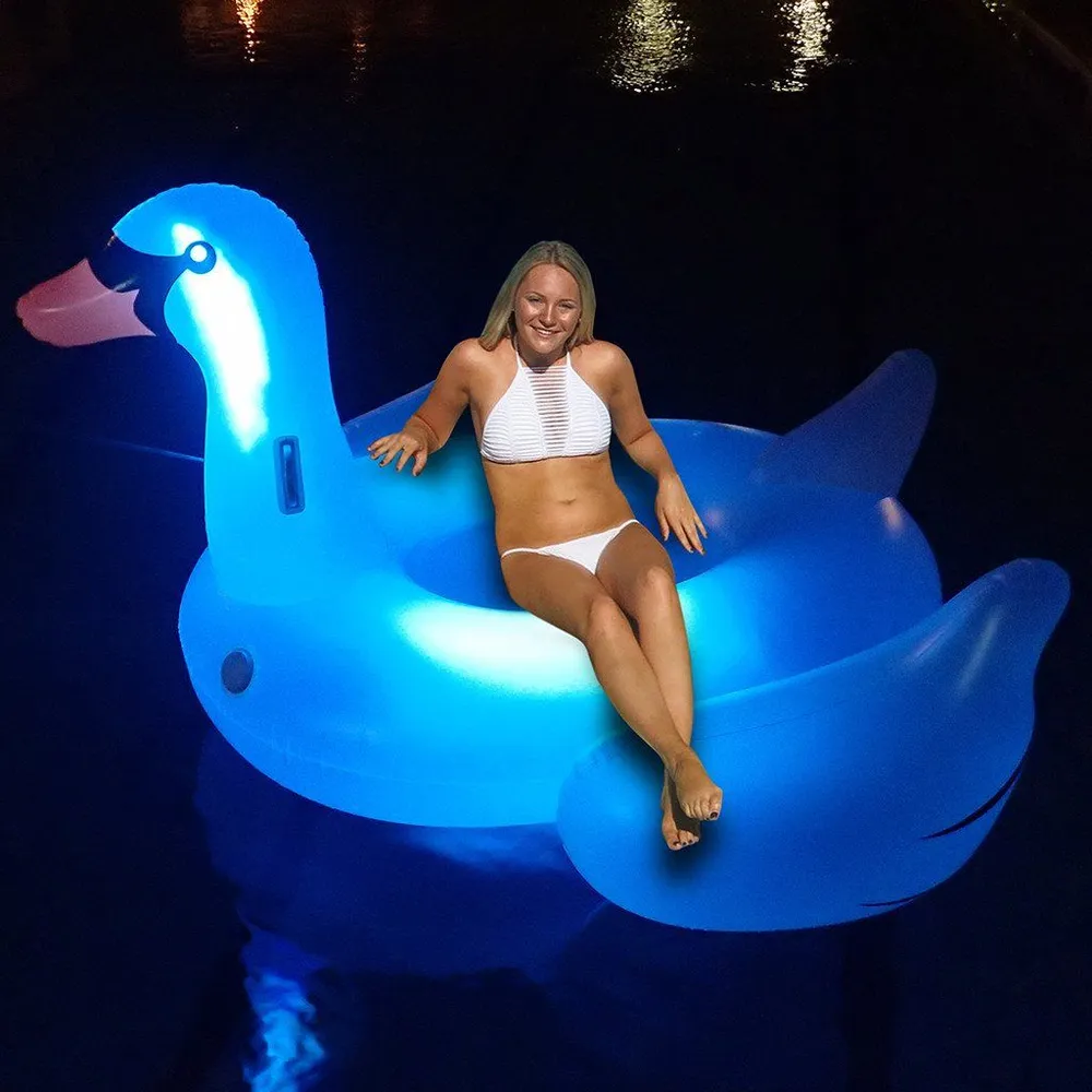 Swimline Giant LED Light Up Swan