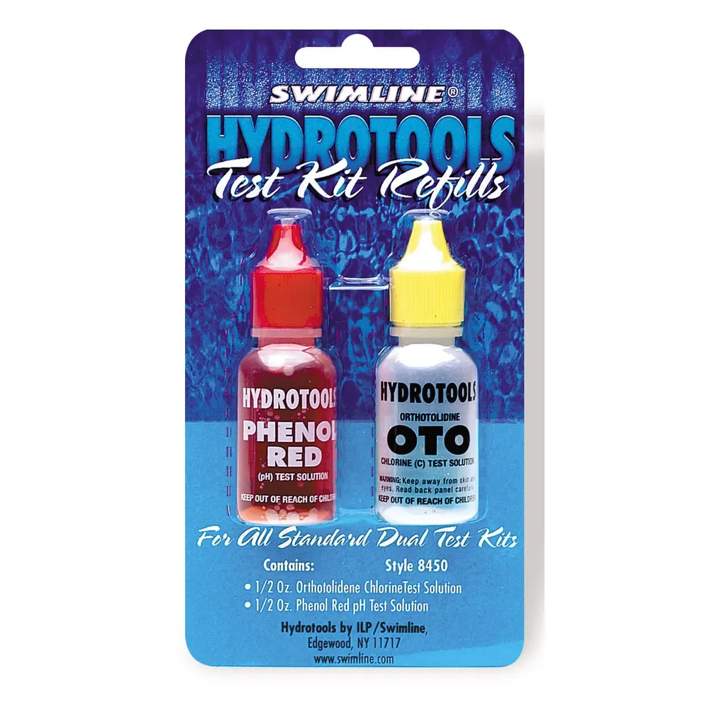 Swimline Hydrotools Replacement OTO and Phenol Red Water Test Drops