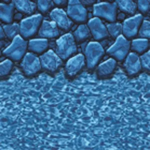 Swimline Overlap Pool Liner, 48-52 in Wall, 15 ft Round, 25 Gauge, Boulder Swirl