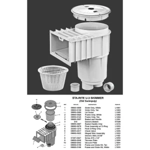 Swimquip #08650-4404 Wall Skimmer U-3 Slip