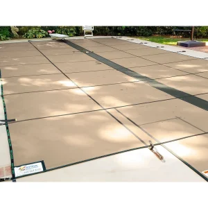 Tara Premium 18′ x 36′ 6R/2R Rectangle Solid Safety Cover w/4×8 LS 2′ OS & Full Length Drain, Tn