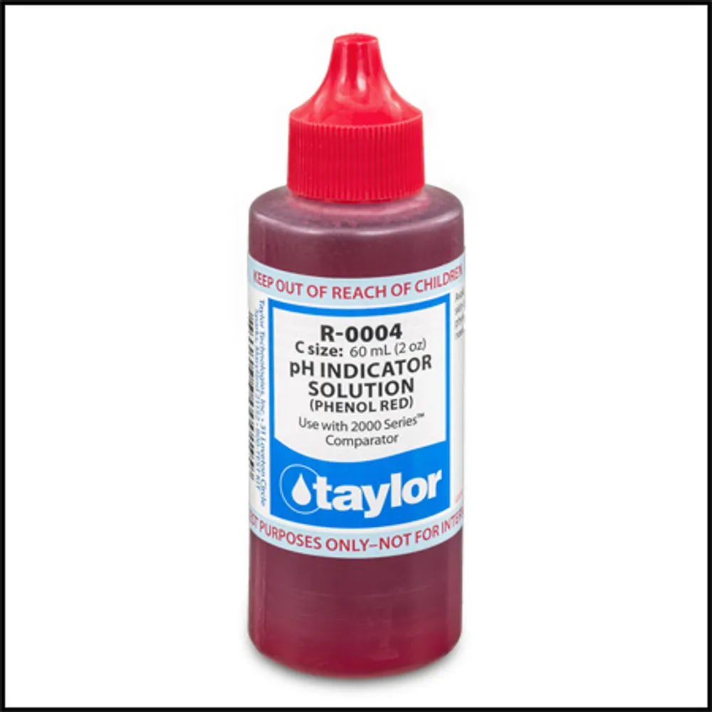 Taylor R-0004 pH Indicator Solution (Phenol Red) 2 oz
