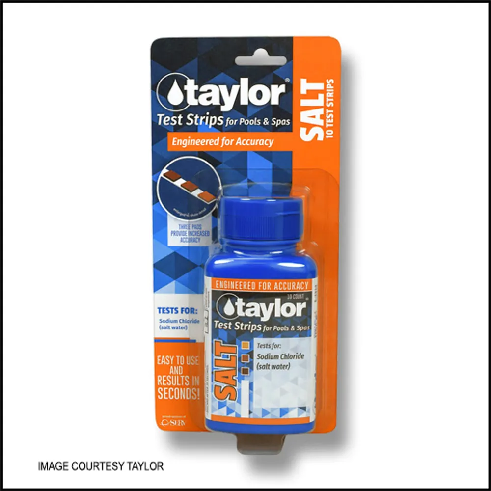 Taylor Test Strips for Pools & Spas – Tests for Sodium Chloride (Salt Water))