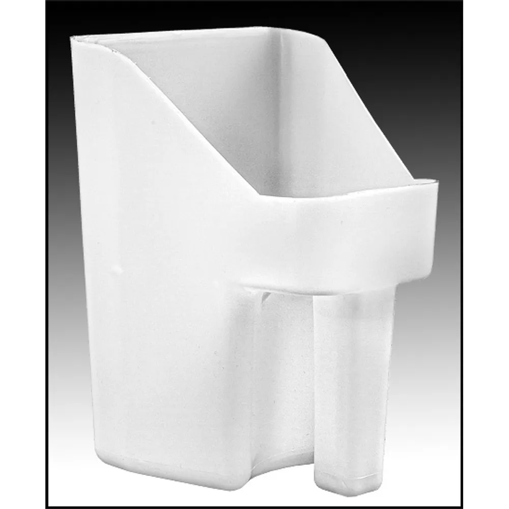 Tolco Corp. White 3 Quart Flat Plastic Scoop (#240103)