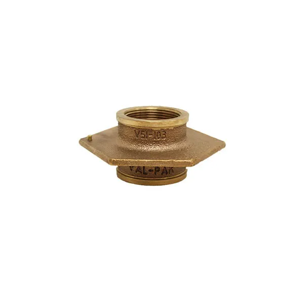Val-Pak 1.5″ NPT No Leak Flange Fitting w/ Bonding Screw Tapered x Straight Bronze V51-103