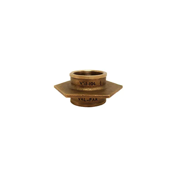 Val-Pak 2″ NPT No Leak Flange Fitting w/ Bonding Screw Tapered/Tapered Bronze V51-104-1